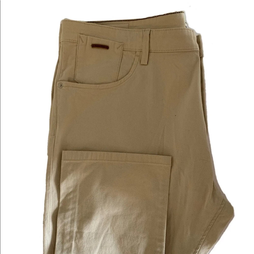 Massimo Dutti Mens Beige Khaki Chino Pants Slim Fit 40